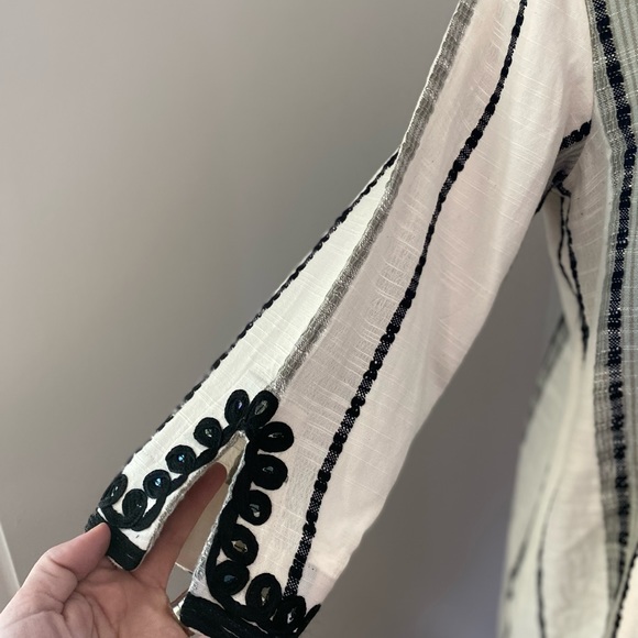 NWOT Soft Surroundings Black & White Coco De Mer Dress - Picture 4 of 10